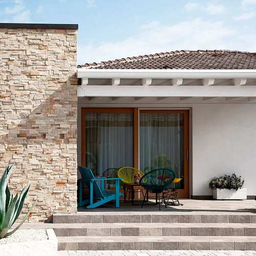 3d панели из натурального камня. Сланец бежевый (Модерн)