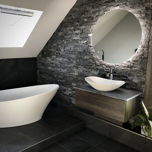 3d панели из натурального камня. Мрамор древесный серый (Классик)