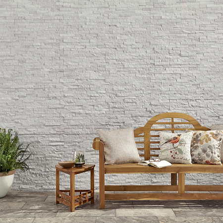 3d панели из натурального камня. Кварцит белый (Классик)