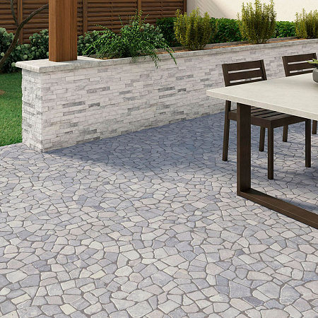 3d панели из натурального камня. Кварцит бело-серый (Классик)