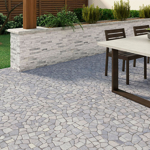 3d панели из натурального камня. Кварцит бело-серый (Классик)