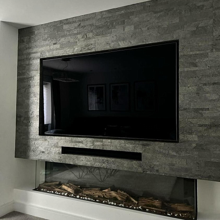 3d панели из натурального камня. Сланец Сильвер Грей (Модерн)