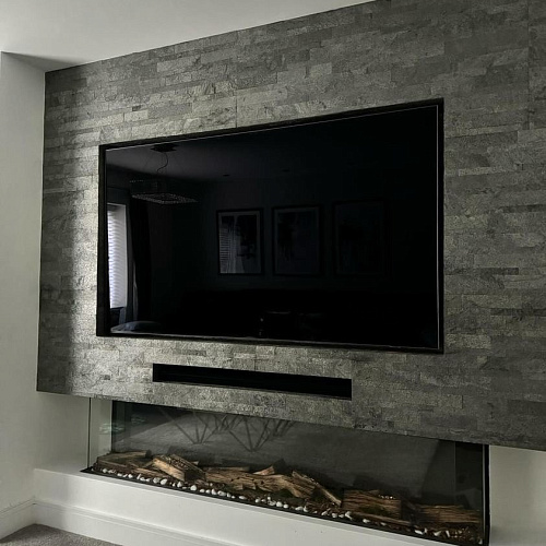 3Д панели из натурального камня. Сланец серый &amp;quot;Сильвер Грей&amp;quot; (Модерн)